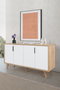 Hanah Home Sırma 4515 Consola Roble Zafiro y Blanco
